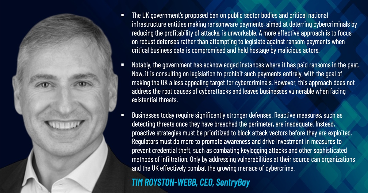 Tim Royston-Webb CEO SentryBay UK government